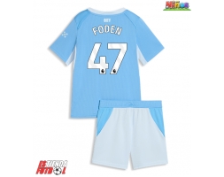 Manchester City Phil Foden #47 Primera Equipación Niños 2026-27 Manga Corta (+ Pantalones cortos)